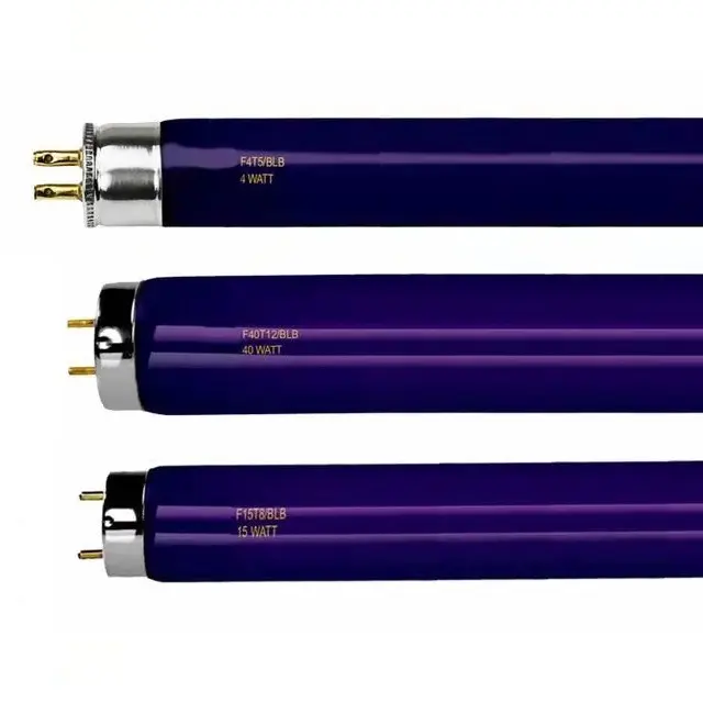 365nm T5 T8 Ultraviolet Black Light Blue Lamp UV Bulb