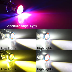 12V 9003 Canbus HS1 H4发光二极管BA20D H6发光二极管摩托车前照灯CSP带DRL红色蓝色白色黄色高<span class=keywords><strong>Lo</strong></span>灯踏板车雾灯 - Product Image 6