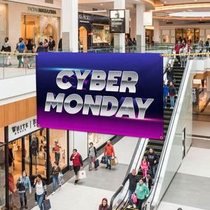 ชุดรางแขวนแบนเนอร์แบบประหยัดพร้อมห่วงตาไก่ คลิปหนีบเพดาน สำหรับห้างสรรพสินค้า ร้านค้าปลีก งานก่อสร้าง แบนเนอร์ติดเพดาน - Product Image 3