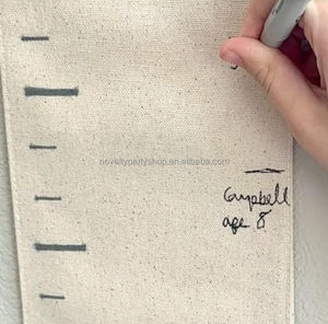 Nouveauté personnalisé tableau de croissance en bois pour enfants règle de hauteur personnalisé prénom de l'<span class=keywords><strong>enfant</strong></span> tableau de croissance en toile - Product Image 5