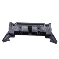 Connecteur de têtes de bornes Soulin à échantillon gratuit, en laiton, pas de 2,54 mm, 2x12 broches, double rangée, droit, L15,8, avec éjecteur PC3,5 pour carte PCB