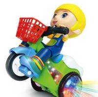 Tricycle Jouet Cascade pour Enfants Universel Rotatif à 360° avec Son Lumière et Musique Modèle Voiture Fille Dessin Animé Vente en Gros Économique