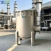 Filtre à sac en acier inoxydable de qualité sanitaire antirouille, équipement de filtration pour la séparation liquide-solide dans le traitement de l'eau industrielle YATE