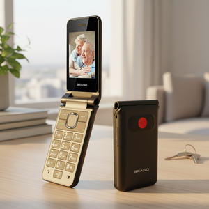 <span class=keywords><strong>โทร</strong></span>ศัพท์ฝาพับ 4G สำหรับผู้สูงอายุ รองรับซิมคู่ แบตเตอรี่ขนาดใหญ่ 1500mAh พร้อมฟังก์ชัน HAC - Product Image 1