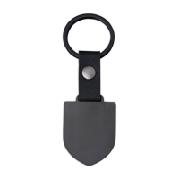 Porte-clés personnalisé gravé Ywyougang, étiquette vierge en acier inoxydable avec sangle en cuir, porte-clés cadeau personnalisé