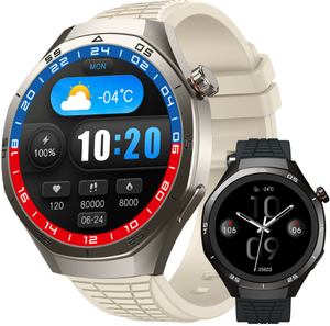 นาฬิกาอัจฉริยะ HK06 Hero Android iOS สำหรับผู้ชาย หน้าจอ HD AMOLED GPS ติดตามการเคลื่อนไหว วัดอัตราการเต้นของหัวใจ รองรับการโทรผ่านบลูทูธ กันน้ำ รุ่น Hw12 - Product Image 1