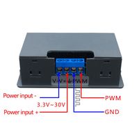 XY-PWM Adjustable Square Wave Rectangular Signal Generator 3.3-30V PWM Pulse Frequency Duty Frequency Range 1Hz~150KHz