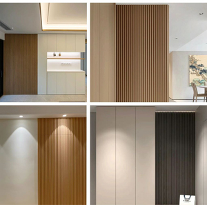 Panneau WPC Panneaux muraux extérieurs décoratifs en bois pour intérieur et extérieur pour hall villa appartement revêtement revêtement - Product Image 4