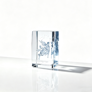 Ornement de table en cristal sculpté de haute qualité, cadeau d'anniversaire créatif, cadeau Qixi en cristal lumineux - Product Image 1