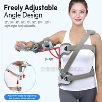 Attelle d'abduction réglable pour coude, orthèse orthopédique de fixation et de soutien pour rééducation post-fracture