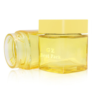 Contenant en verre transparent gaufré sur mesure, pot résistant pour enfant, couvercle en plastique de couleur noire, 1oz, 2oz, 3oz, 4oz, offre spéciale - Product Image 2