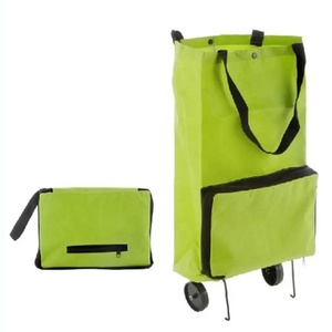 Sac de courses pliable en tissu Oxford 600D en gros, chariot de courses pliable en microfibre, sac de courses pour la maison - Product Image 4