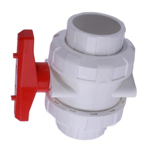 Conexión Roscada de Bola de UPVC de 1/2 Pulgada de la Mejor Calidad, PTFE de Alta Temperatura para Tratamientos de Suministro de Agua Industrial - Product Image 4