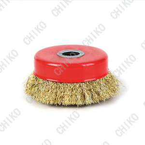 Sikat kawat baja terpilin berbentuk mangkuk simpul putar cangkir baja bulat sikat kawat bentuk mangkuk untuk penggiling sudut - Product Image 4