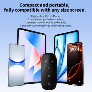 KR-06 Scrolling Remote <strong>Controller</strong> Ebook Page Turner Camera Shutter Control for Photo Short Videos Clicker <strong>Wireless</strong> Rechargeable - Product Image 3