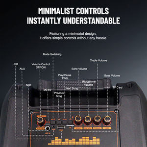 SING-E 12-inch ower ututdoor pepeaker orortable rolrolley uuil-in atterattery Iife ASS Ox uitable para quarquares y OME se - Product Image 5