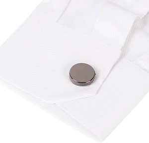 2025 2024 thiết kế mới bán buôn bán 17.6 mét Nickel phẳng Khuy măng sét trống Khuy măng sét Khuy măng sét Cufflinks Bìa - Product Image 3