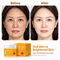 Crème pour le visage à l'acide kojique 50g avec extrait de papaye, en stock, étiquette personnalisée OEM ODM