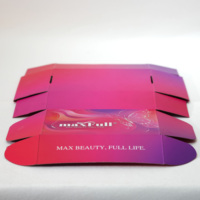 Boîte de soin des cheveux en carton pliable avec logo personnalisé de qualité supérieure, gaufrage à l'or, pour emballages cadeaux de salons de beauté de luxe