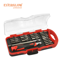 EVERGLOW Juego de Herramientas de Precisión de Alto Rendimiento, 30 Piezas, Material CRV, Destornillador de Trinquete con Mango en T, Puntas CRV Resistentes