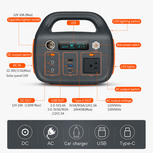 Alimentation portable d'urgence solaire haute capacité UPS pour extérieur, maison, voiture, mobile, 600W, charge rapide pour camping et usage médical - Product Image 4