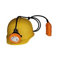 Lámpara de Seguridad LED para Casco, Clasificación IP65, Material ABS, Luz Diurna de 6000K, Alerta, KJ3.5LM, Lámpara Minera