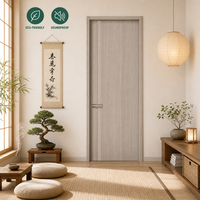 Porte intérieure en bois mélaminé MDF insonorisée, résistante à l'humidité et aux rayures, pour hôpitaux et hôtels, fournie directement par l'usine
