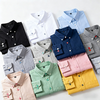 Chemise à manches longues en tricot de coton Supima doux pour homme-Acceptez l'impression et la broderie personnalisées pour une identité unique