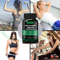 VitaSpring Vinaigre de cidre de pomme biologique Halal Keto ACV Brûler les graisses Produits amincissants Vinaigre de cidre de pomme Ventre plat Capsules