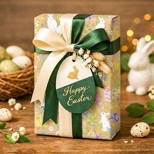 Original <b>Easter</b> Bunny Colorful Wild Flower Kraft <b>Wrapping</b> <b>Paper</b> For <b>Easter</b> Day And Festival Decoration - Product Image 4