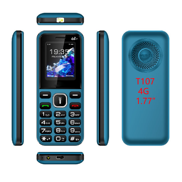 OEM T107 127 Chipset Cheap Price Unlocked Bar Cell Phone with Dual SIM Card Feature Spanish Operating Language Simple Keypad