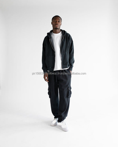 Top vente entièrement personnalisé plaine hommes sweats à capuche zippés 100% coton/Polyester impression numérique respirant hiver chaud - Product Image 5