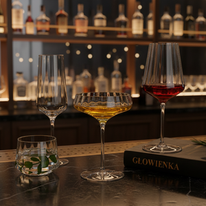 Verres à pied haut en <span class=keywords><strong>cristal</strong></span> à facettes, style nordique et allemand, à rayures verticales, pour vin rouge, <span class=keywords><strong>blanc</strong></span> et <span class=keywords><strong>champagne</strong></span> – Luxe créatif - Product Image 2