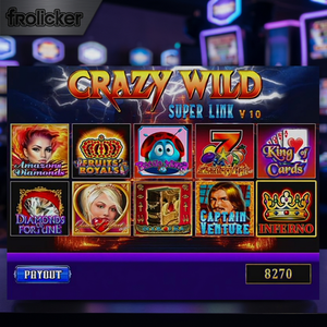 CRAZY WILD V10 FRO แบรนด์ไต้หวัน ผลิตในไต้หวัน บอร์ดเกมอาร์เคดจอเดี่ยว รุ่นภาษาอังกฤษ สำหรับเครื่องเล่นเกมหยอดเหรียญ - Product Image 3