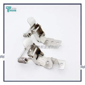 Double Spring Hook And Loop Latch 304 Stainless Steel Tool <b>Box</b> Cabinet <b>Locking</b> Buckle Heavy Duty Industrial Accessory - Product Image 2