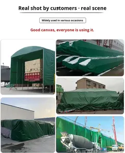 Bâche PVC industrie tissu bâche PVC 620gsm <span class=keywords><strong>pour</strong></span> étang à poissons usine piscines couverture PE bâche - Product Image 3