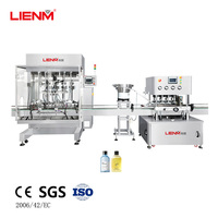 Machine de remplissage automatique à 4 têtes pour liquides visqueux, pour le remplissage et le bouchage de savon liquide et de liquide vaisselle, ligne de remplissage