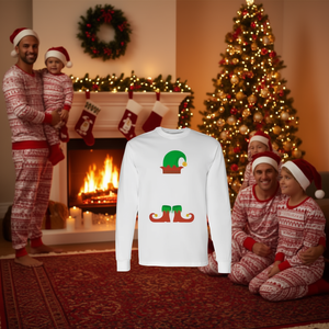 Camiseta de manga larga con estampado navideño de I'm The Uncle Elf, pijama a juego - Product Image 3