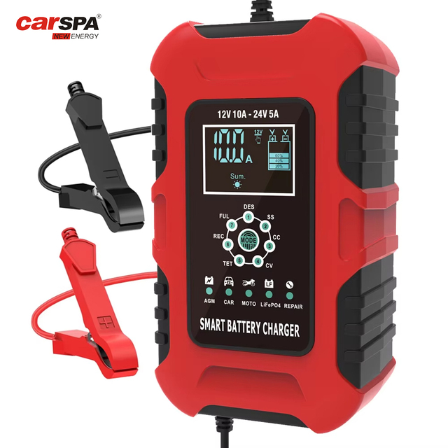 Carspa Battery Capacity Tester DC12V-24V CE Certified Regeneration Analyzer Discharge Machine for Car Charging