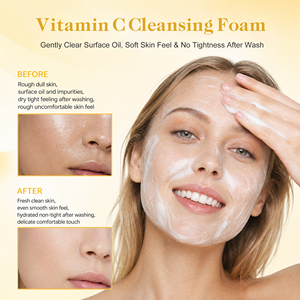 Nettoyant visage éclaircissant et blanchissant GMPC, formule personnalisée, pure vitamine C, glutathion, acide salicylique - Product Image 2