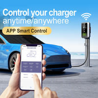 Chargeur de véhicule électrique mural d'occasion de type 2, 22 kW, 32 A, avec application RFID et prise européenne de niveau 2 IEC 62196-2