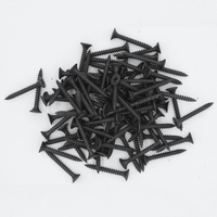 Vis autoperceuse pour cloison sèche en acier, tête trompette, filetage fin, finition phosphatée noire, classe 4.8 6.8, pour le travail du bois et les plaques de plâtre