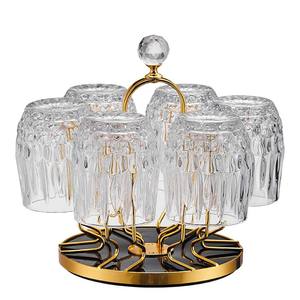 Ensemble de carafe en verre de cristal transparent classique européen fait à la main durable 1000ml pour vin liqueur bière whisky spiritueux - Product Image 5