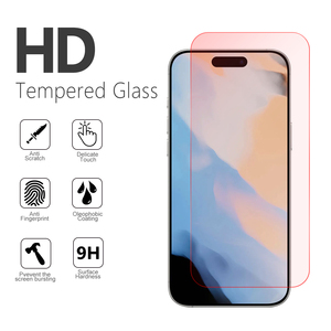 Pellicola Protettiva in Vetro Temperato <span class=keywords><strong>Rosso</strong></span> da 0,33mm per <span class=keywords><strong>iPhone</strong></span> 17, 17Air, 16E, 11, <span class=keywords><strong>12</strong></span>, 13, 14 Plus, 15, 17Pro Max, HD 9H - Product Image 2