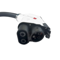 PIWIN EV Chargeur Accessoires 150Amp Evse Combo 2 Plug Ccs 2 To Ccs 1 Dc Ev Charging Connector Adapter