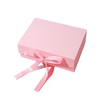 Boîte cadeau magnétique de luxe avec Logo personnalisé, pliable, plate et noire pour l'emballage de chaussures et de vêtements