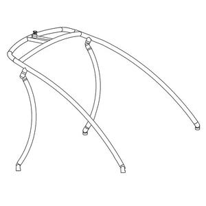 Tour de Wakeboard Liquide Indy pour Bateau, Revêtement Noir en Poudre, Convient à l'Environnement Océanique, Tour de <span class=keywords><strong>Wake</strong></span> en Aluminium - Product Image 3