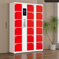 Système de casier intelligent pour salle de sport Armoire métallique Armoire de rangement intelligente pour colis Casier électronique intelligent pour livraison de colis pour parc de plage