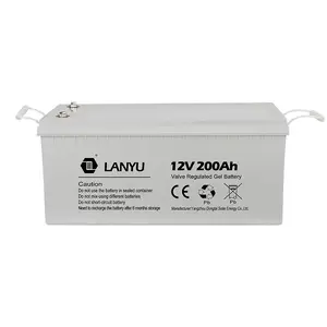 עמוק מחזור אטום ג 'ל AGM 12v 24v 36v 48v 100ah 200ah 300ah 400ah עופרת חומצת סוללה מחיר עבור פרויקטים סולאריים