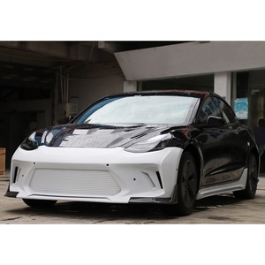 2017-2025 Car Modification Upgrade Gen2 Resin Body Kit Front Rear Bumper Lip <b>Engine</b> <b>Hood</b> Side Skirt for Tesla Model 3 - Product Image 4
